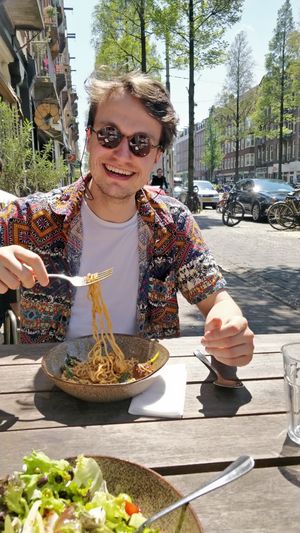 Incredibly delusion meat ball warm bowl at SOIL Vegan Cafe - West in Amsterdam