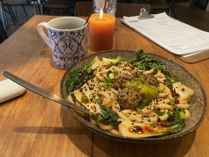 So tasty and really can’t get enough of their snacks that are always sold out when I come because it is so delicious ! My favorite place in Amsterdam for a non stop vegan bite .. at SOIL Vegan Cafe - West in Amsterdam