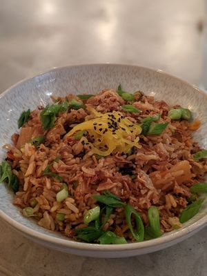 Kimchi fried rice at SOIL Vegan Cafe - West in Amsterdam