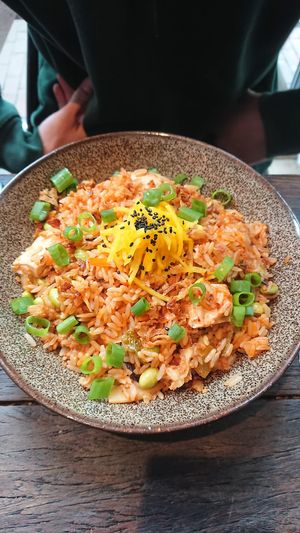 kimchi fried rice  at SOIL Vegan Cafe - West in Amsterdam