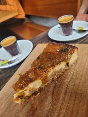 Cheesy Cake 😍 at SOIL Vegan Cafe - West in Amsterdam