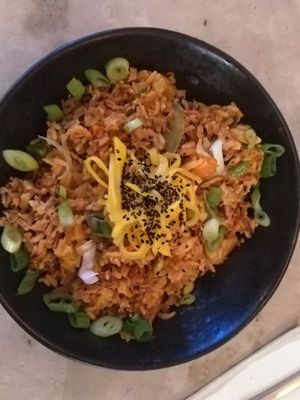 Kimchi fried rice at SOIL Vegan Cafe - West in Amsterdam