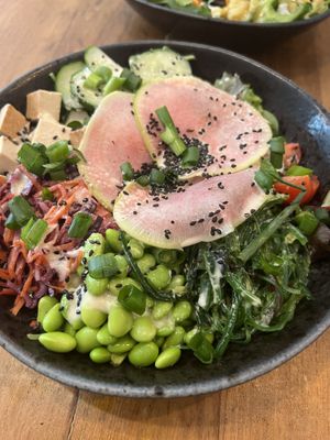 Miso salade met tofu  at SOIL Vegan Cafe - West in Amsterdam