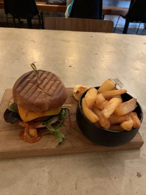 Kimchi burger   at SOIL Vegan Cafe - West in Amsterdam