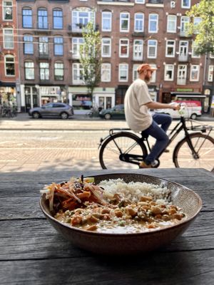 Vegan curry, delicious!!  at SOIL Vegan Cafe - West in Amsterdam