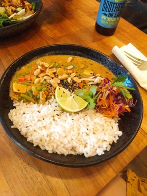 Peanut curry at SOIL Vegan Cafe - West in Amsterdam
