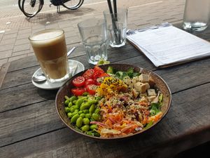 Miso salad (without miso sauce as requested)... Healthy and delicious! at SOIL Vegan Cafe - West in Amsterdam