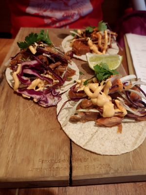 Pull Pork Tacos at SOIL Vegan Cafe - West in Amsterdam