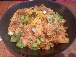 Kimchi Fried Rice at SOIL Vegan Cafe - West in Amsterdam