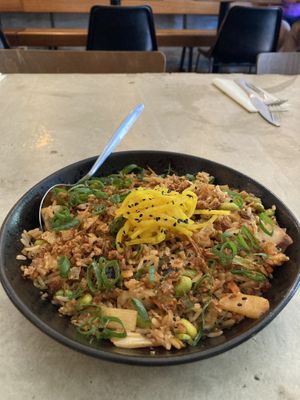 Kimchi fried rice  at SOIL Vegan Cafe - West in Amsterdam
