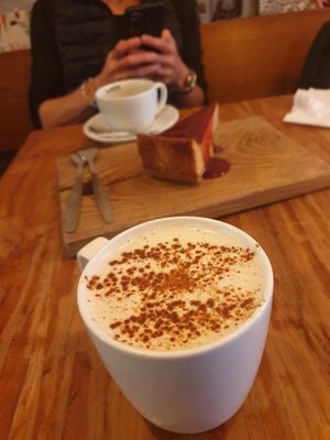 Chai latte at SOIL Vegan Cafe - West in Amsterdam