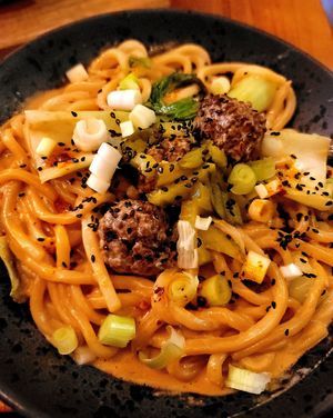 Ben Ben noodles at SOIL Vegan Cafe - West in Amsterdam