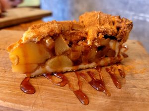 Apple pie at SOIL Vegan Cafe - West in Amsterdam
