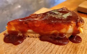 Cheesy cake at SOIL Vegan Cafe - West in Amsterdam