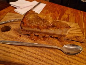 Cheesy cake at SOIL Vegan Cafe - West in Amsterdam