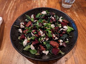 Kale-beet-feta salad at SOIL Vegan Cafe - West in Amsterdam