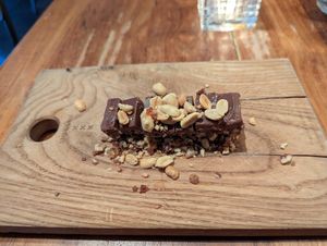Vegan Snickers at SOIL Vegan Cafe - West in Amsterdam