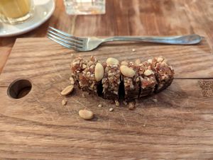 Vegan Snickers at SOIL Vegan Cafe - West in Amsterdam