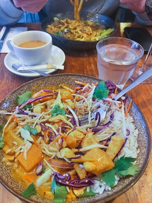 peanut butter curry  at SOIL Vegan Cafe - West in Amsterdam