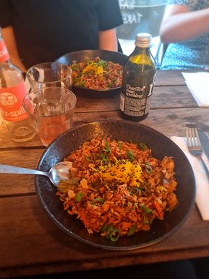Kimchi fried rice at SOIL Vegan Cafe - West in Amsterdam