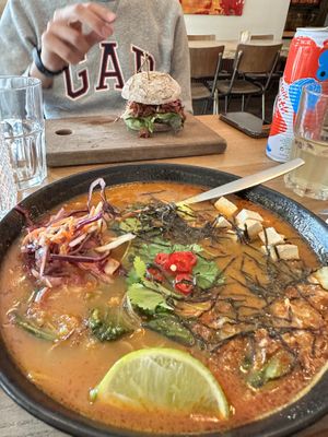 Laksa (large portion!)  at SOIL Vegan Cafe - West in Amsterdam