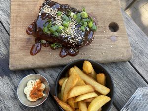 Ribs & fries   at SOIL Vegan Cafe - West in Amsterdam