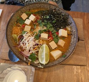 Laksa  at SOIL Vegan Cafe - West in Amsterdam