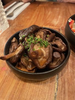 House-pickled Shii-take #Veganuary at SOIL Vegan Cafe - West in Amsterdam