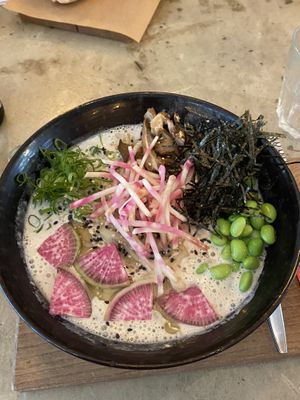 Tonkotsu Ramen  at SOIL Vegan Cafe - West in Amsterdam