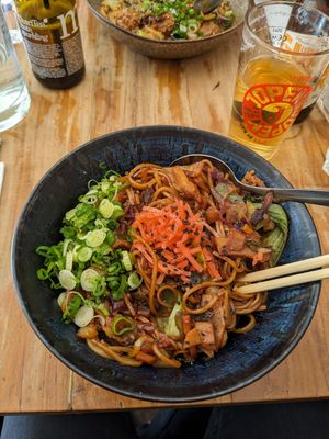 Dragon noodles at SOIL Vegan Cafe - West in Amsterdam