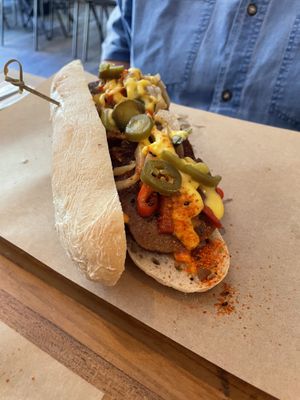 Bulgogi cheese steak  at SOIL Vegan Cafe - West in Amsterdam