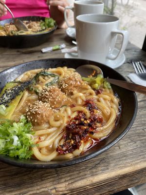 Udon Noodles 🍜   at SOIL Vegan Cafe - West in Amsterdam