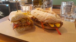Bulgogi cheese steak sandwich at SOIL Vegan Cafe - West in Amsterdam
