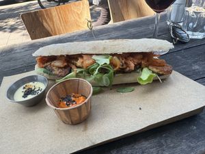 Seitan sandwichh  at SOIL Vegan Cafe - West in Amsterdam