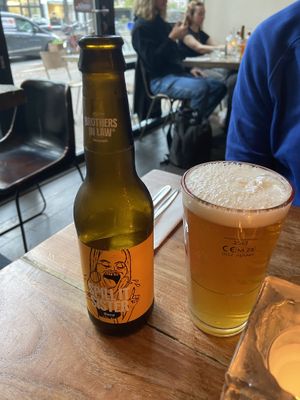 Blond beer: very good! Milder than the Oedipoes Thai Thai  at SOIL Vegan Cafe - West in Amsterdam