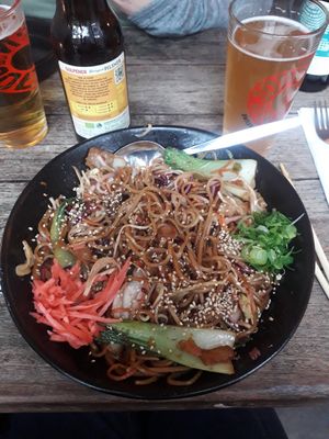 Dragon noodles at SOIL Vegan Cafe - West in Amsterdam