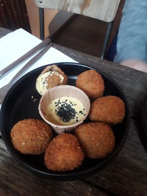 Bitter ballen at SOIL Vegan Cafe - West in Amsterdam