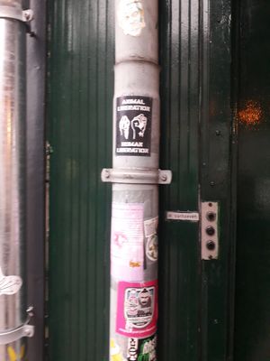 Animal lib stickering! at SOIL Vegan Cafe - West in Amsterdam