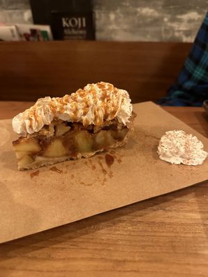 Apple pie  at SOIL Vegan Cafe - West in Amsterdam