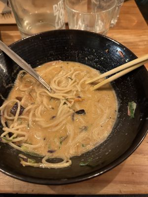Ramen in progress   at SOIL Vegan Cafe - West in Amsterdam