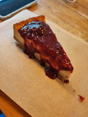 Cheese cake at SOIL Vegan Cafe - West in Amsterdam