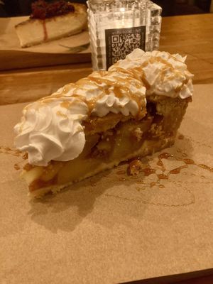 Apple pie  at SOIL Vegan Cafe - West in Amsterdam