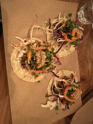 Pulled jackfruit tacos  at SOIL Vegan Cafe - West in Amsterdam