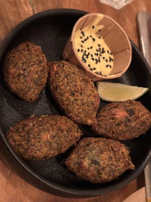 “Cod fish” croquettes   at SOIL Vegan Cafe - West in Amsterdam