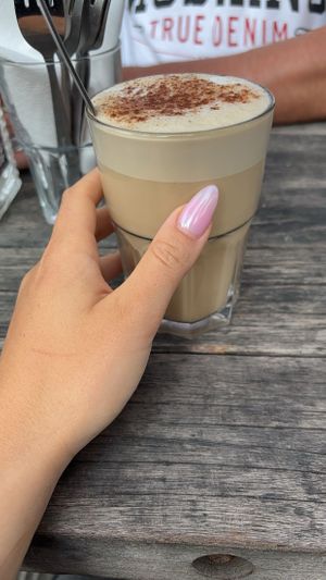 chai latte at SOIL Vegan Cafe - West in Amsterdam