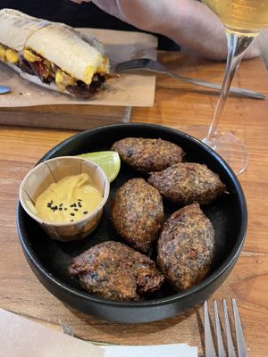 Cod croquettes   at SOIL Vegan Cafe - West in Amsterdam