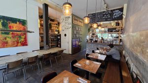 Interior at SOIL Vegan Cafe - West in Amsterdam