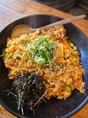 Kimchi fried rice at SOIL Vegan Cafe - West in Amsterdam