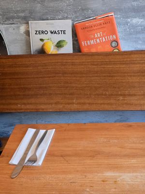 Books to look into at SOIL Vegan Cafe - West in Amsterdam