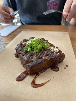 Vegan ribs  at SOIL Vegan Cafe - West in Amsterdam